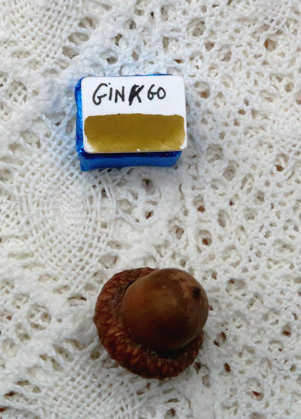 Ginkgo Cœur d'aquarelles acheter aquarelle artisanale
