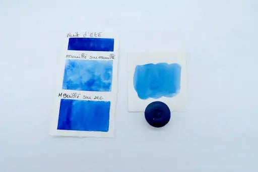 Nuit d'été Cœur d'aquarelles acheter aquarelle artisanale