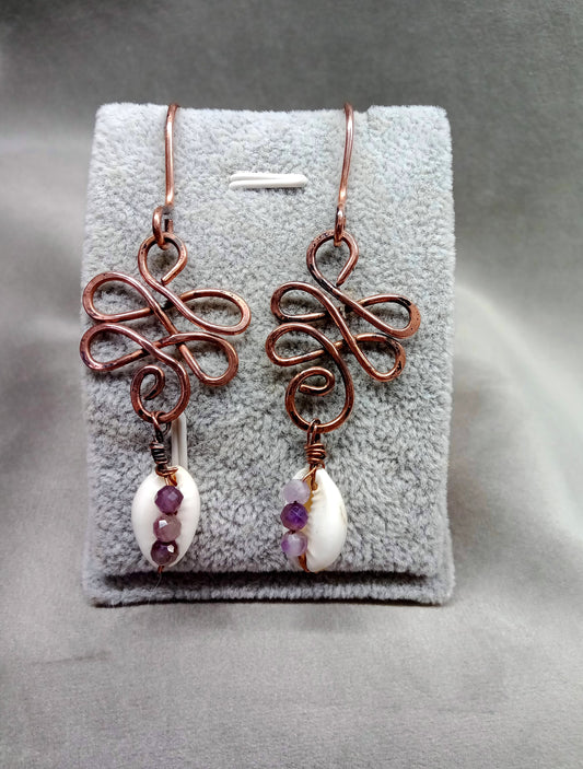 Boucles d’Oreilles “Sérénité Céleste” – Talisman d’Ombre et de Lumière Cœur d'aquarelles acheter aquarelle artisanale