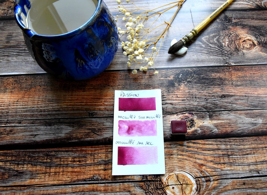 aquarelle artisanale pigment boutique coeur d'aquarelles